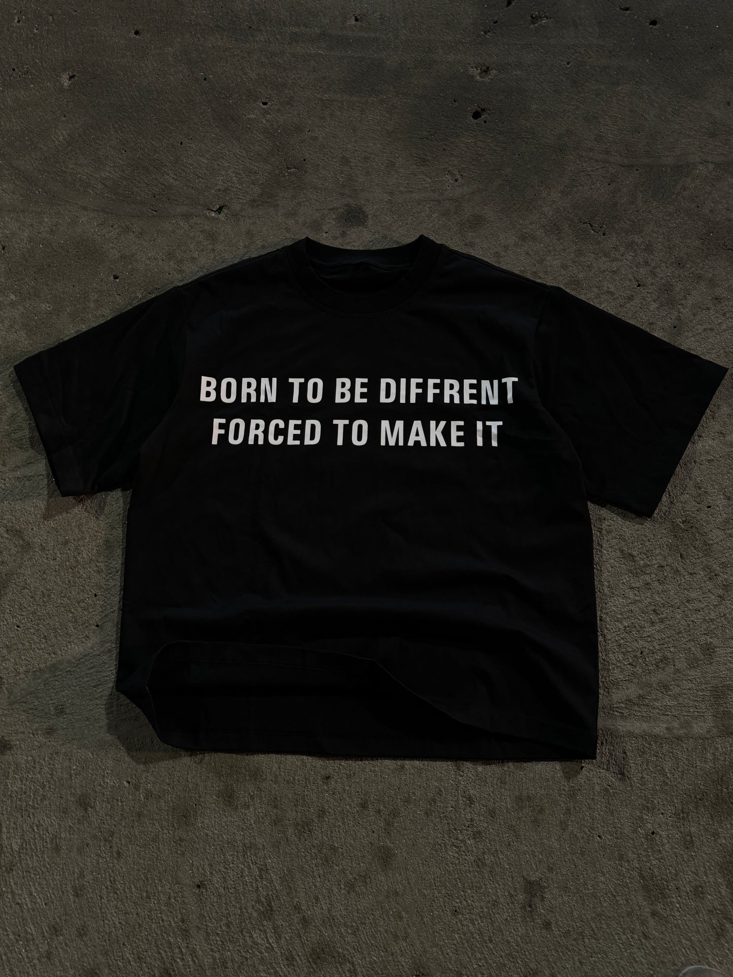 VLCTY "made different" black tee