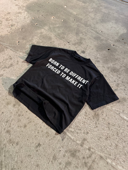 VLCTY "made different" black tee